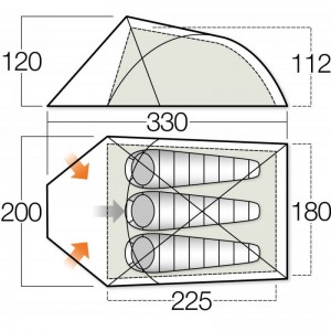 Vango hotsell mirage 300